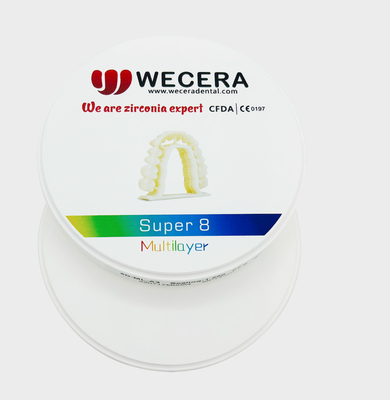 A1 A2 A3 1200 Mpa 3D Multilayer Zirconia Block Disc Blank For Dental Lab