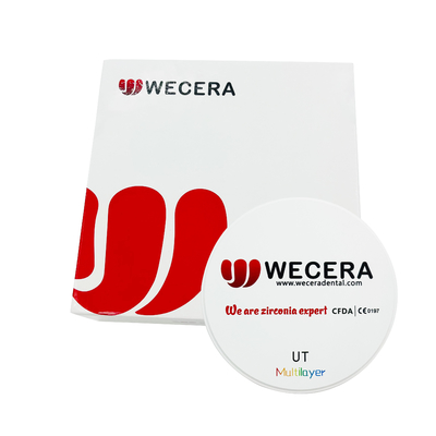 16 Colors Multilayer Dental Zirconia Discs 49% Ultra Translucent Anterior