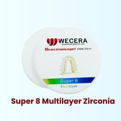 16 Vita Colors 3 Bleach Colors Multilayer Zirconia Disc Diameter 98 Mm Thickness 10mm 12mm 14mm 16mm 18mm 20mm 22mm 25mm