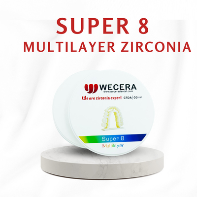 Flexural Strength 700-1200MPa Dental Zirconia Block for Long-Lasting Fit Restorations