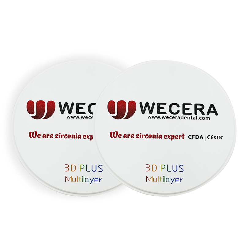 CAD CAM Multilayer High Translucent Zirconia Disc A3 98x20mm 57% Translucency